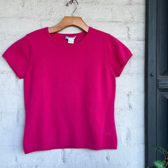 White + Warren Sweaters - White + Warren Pink Crew Neck Sweater